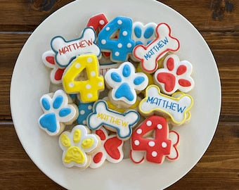 Paw Patrol Birthday Decorated Cookies Set