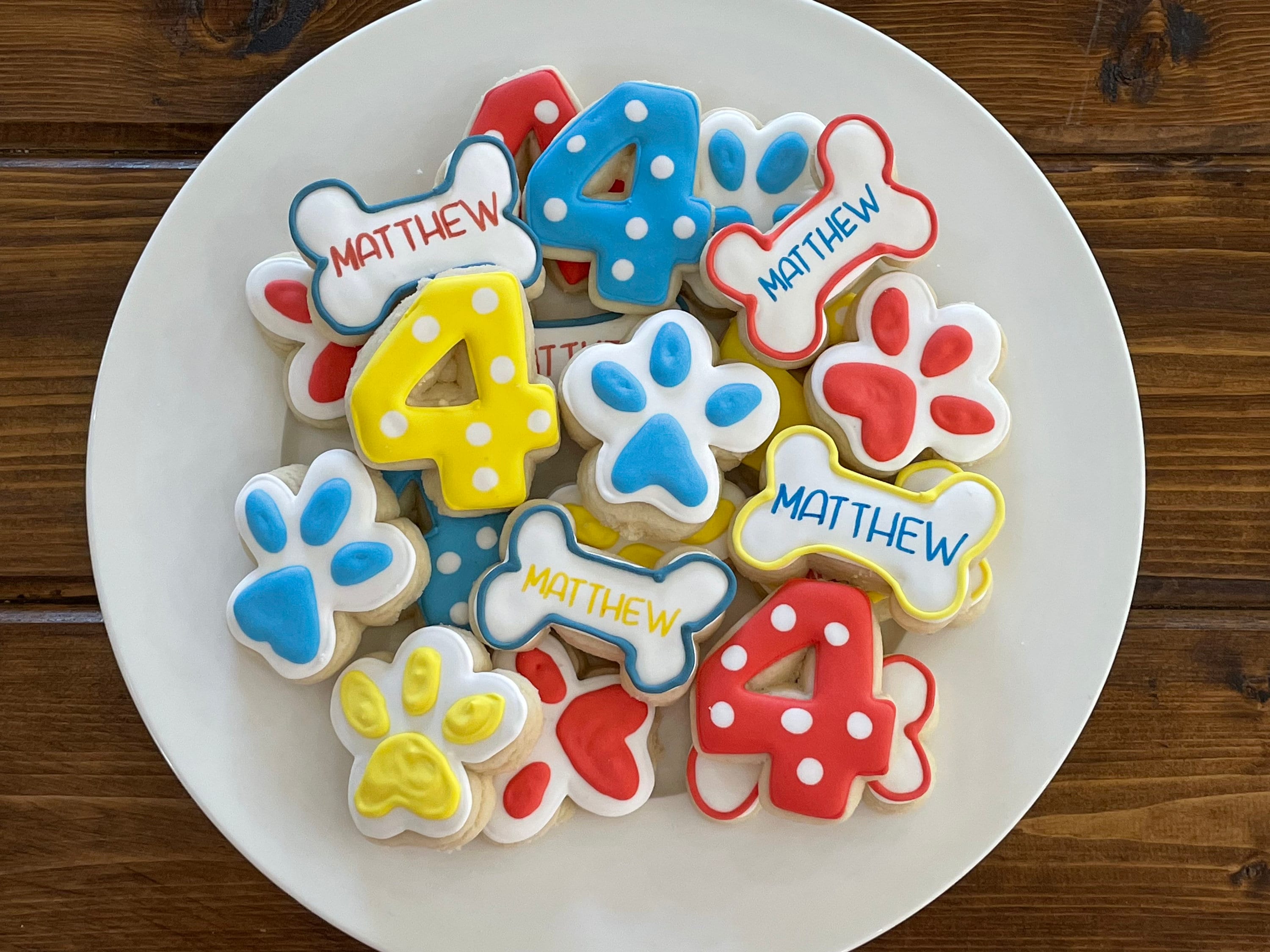 Paw Patrol Birthday Decorated Cookies Set