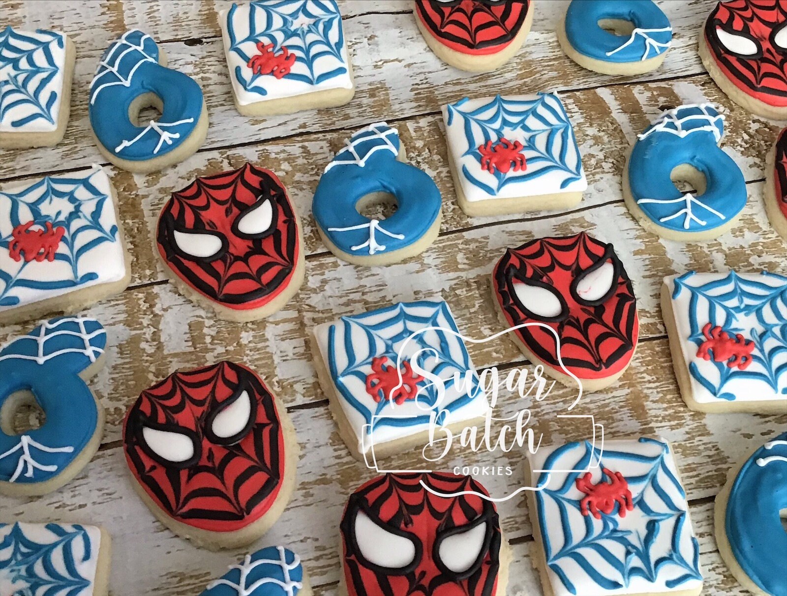 Spider-Man Birthday Decorated Cookies Set