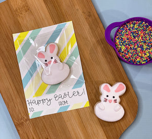 Open image in slideshow, Bunny mini cookie card
