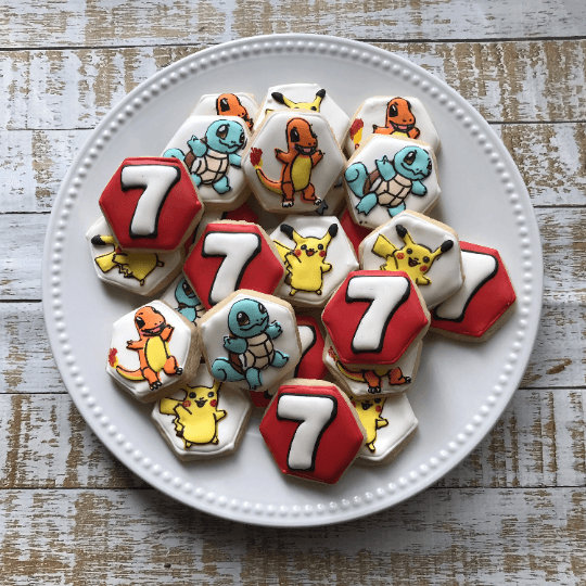 Pokémon Birthday Decorated Cookies Set